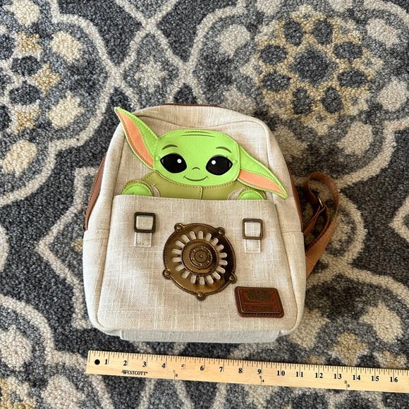 RARE Loungefly Star Wars The Child Mini Backpack - Picture 7 of 14
